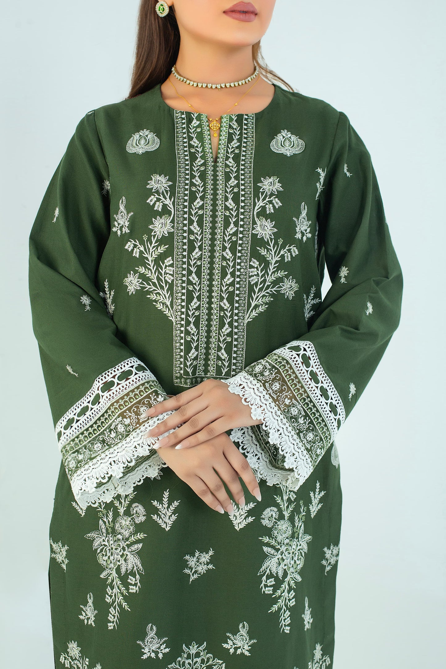 Olive Green Elegance