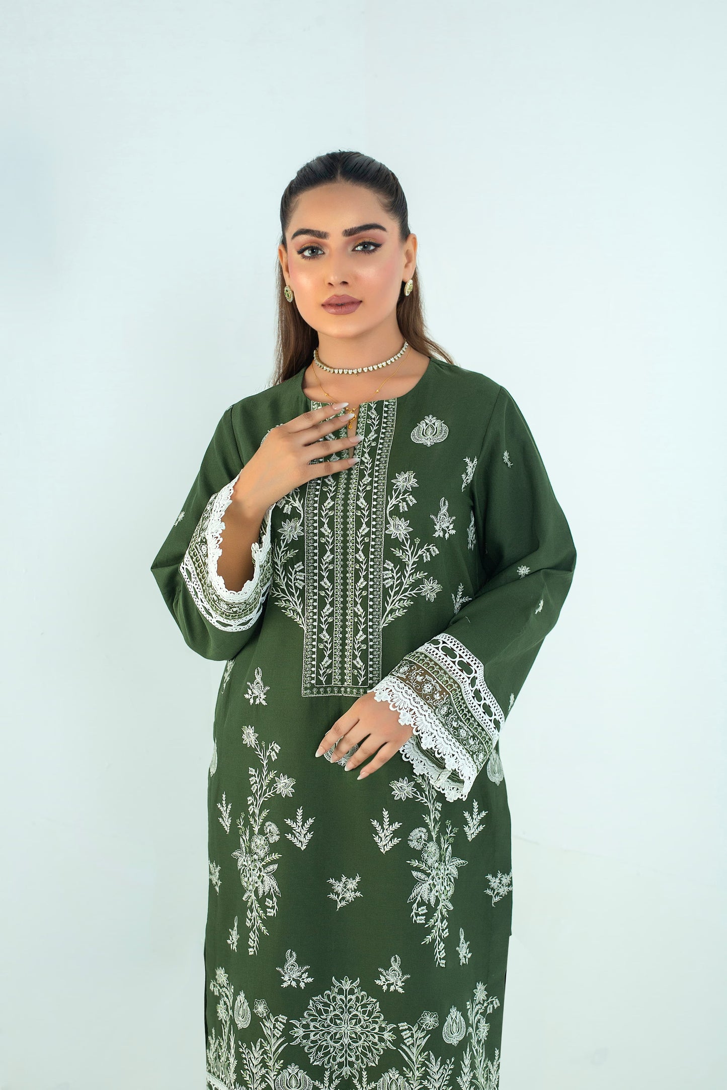 Olive Green Elegance
