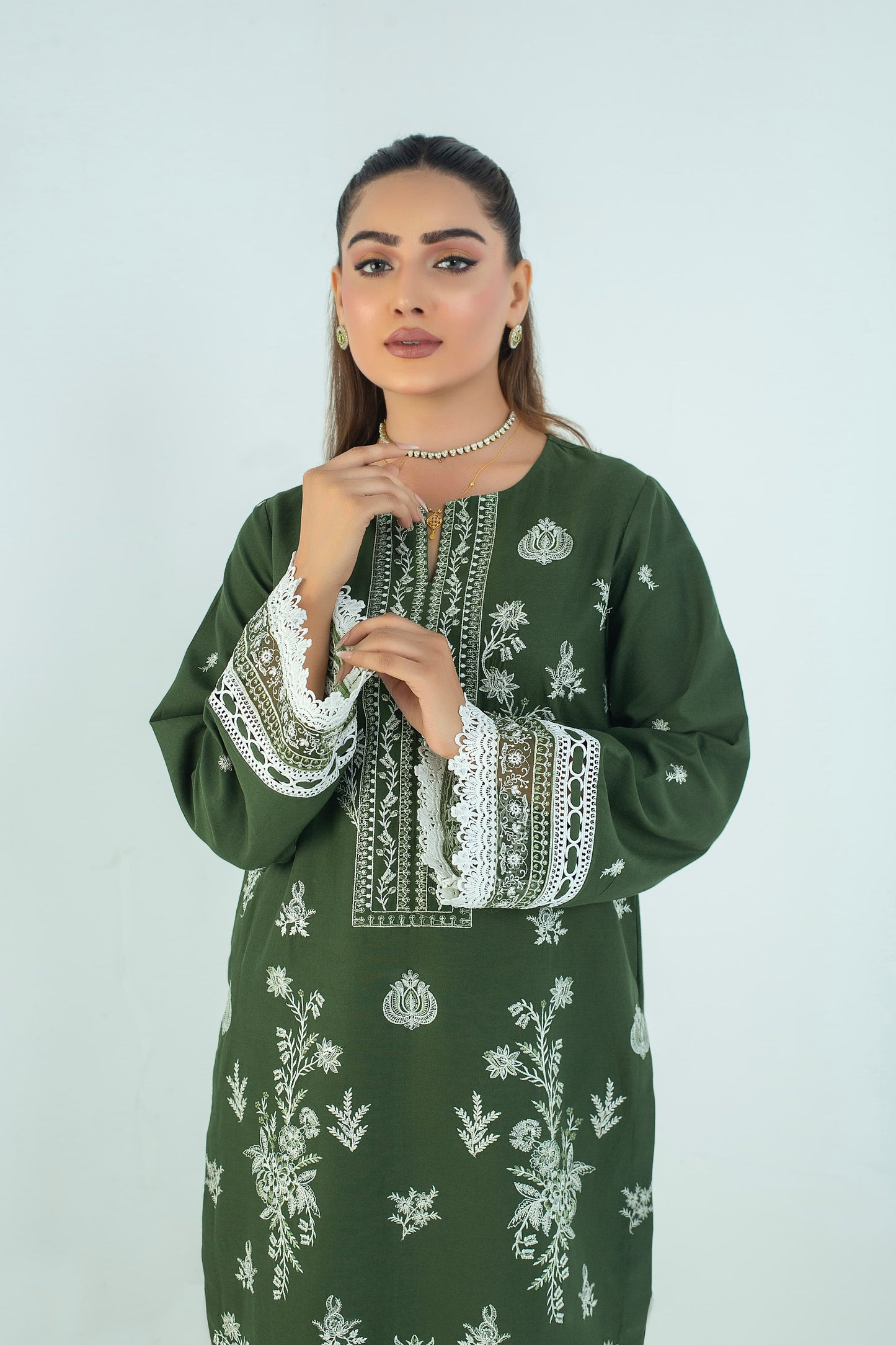 Olive Green Elegance